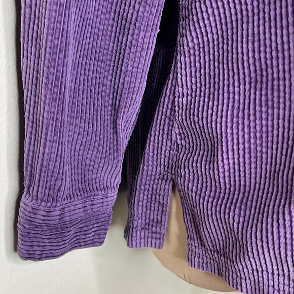 LL Bean Corduroy Shirt Small Womens Top Shacket Button Up Relaxed Cotton Casual - Picture 4 of 8